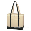 Delivery Carry Insulated Cotton Canvas Cooler Tote Bag